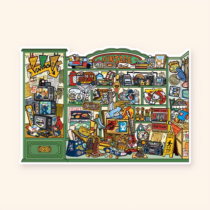Vintage General Store after: finished sticker scene