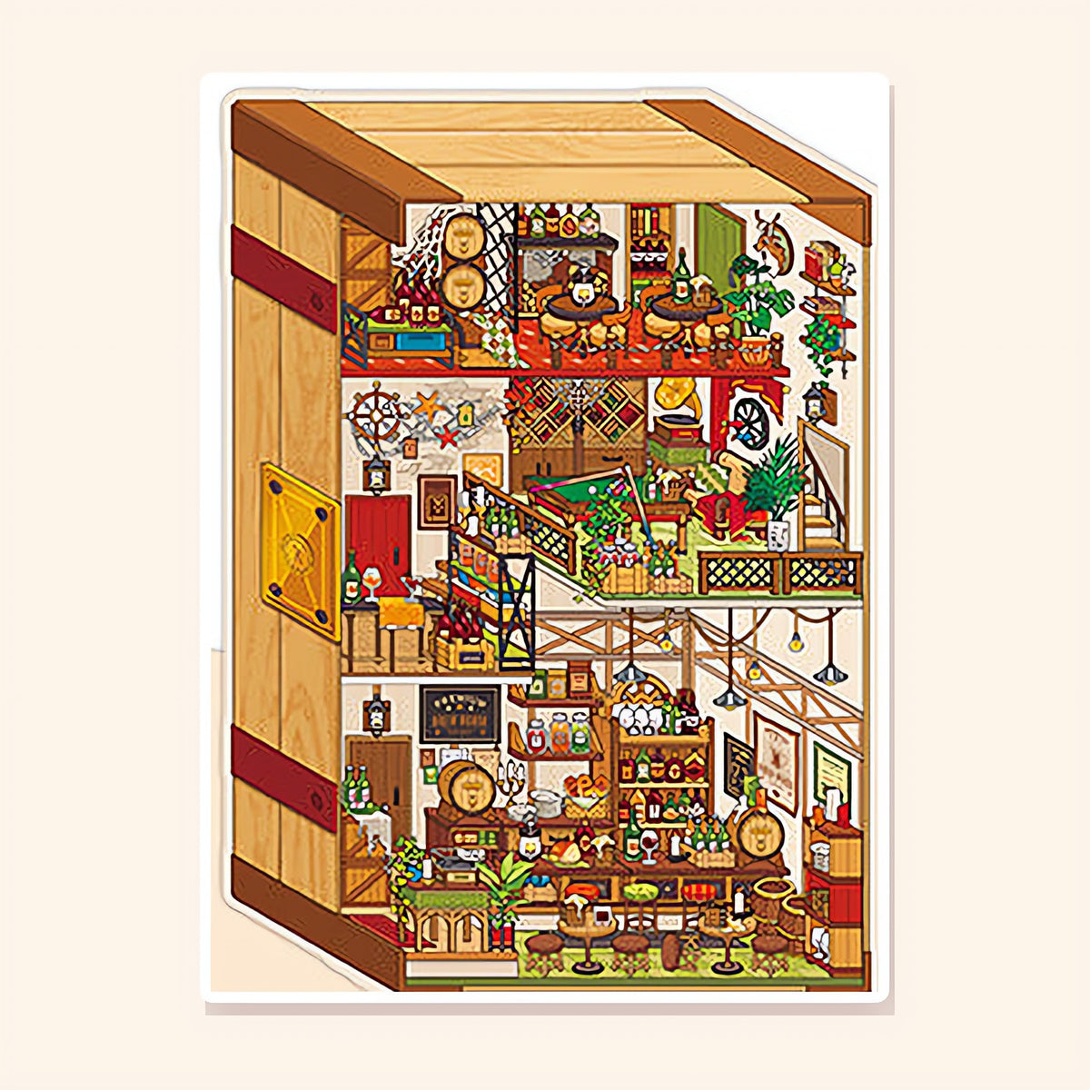 Brewer's Trunk finished scene, included in Scene Set: My Little House