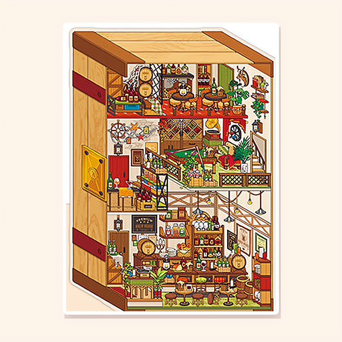 Brewer's Trunk finished scene, included in Scene Set: My Little House