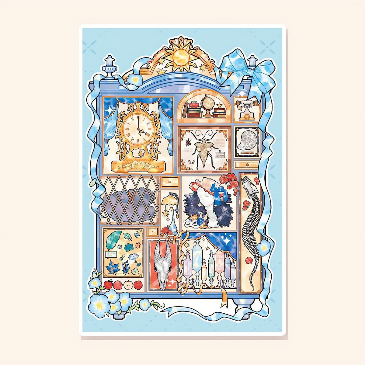 Cabinet of Wonders finished scene, included in Scene Set: Curio Cabinets
