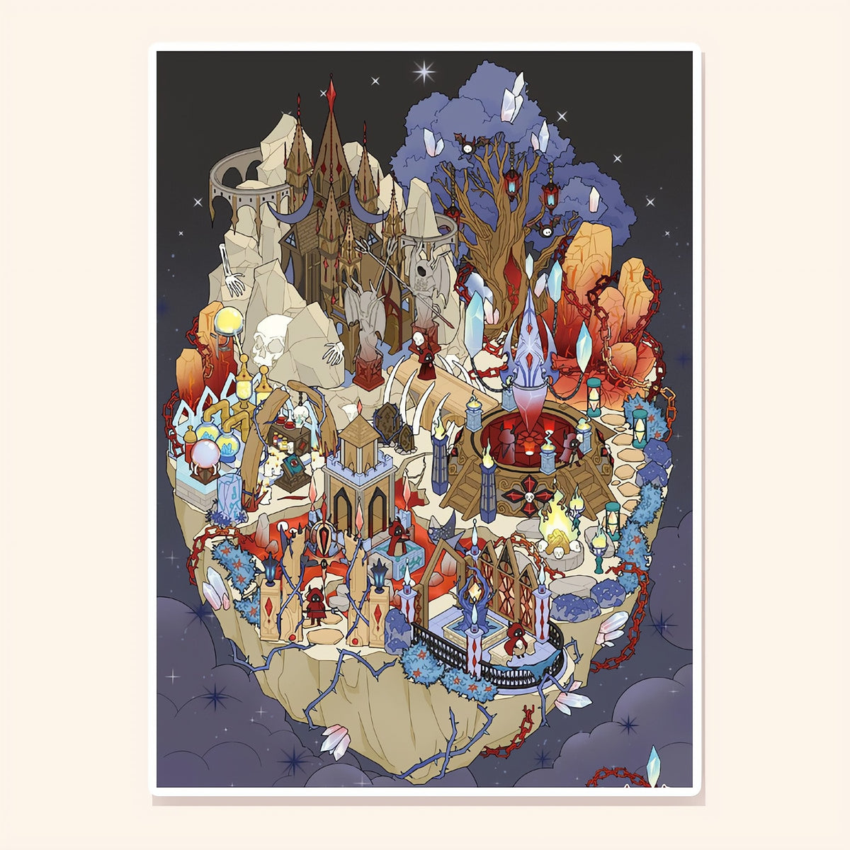 Demon Floating Isle finished scene, included in Panorama Set: Storybook Skies