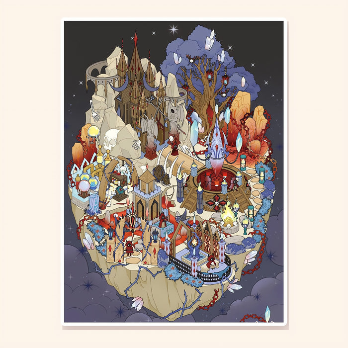 Demon Floating Isle finished scene, included in Panorama Set: Storybook Skies