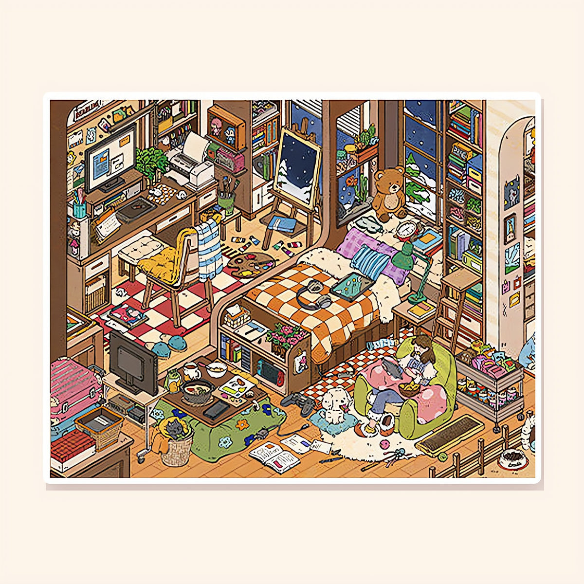 Free Spirit's Nook finished scene, included in Scene Set: Personality Homes