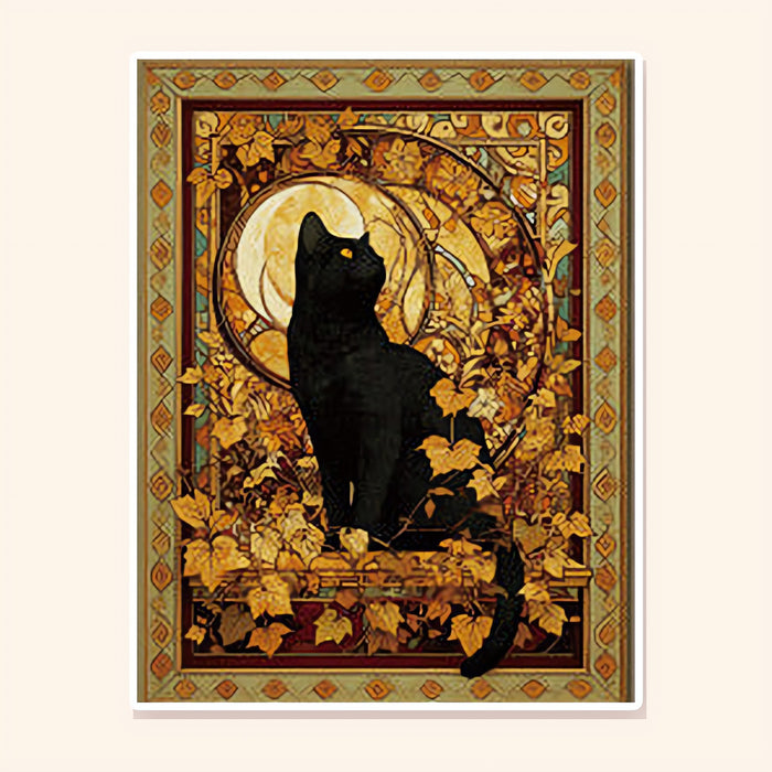 Golden Leaf Cat finished scene, included in Panorama Set: Cat Chronicles