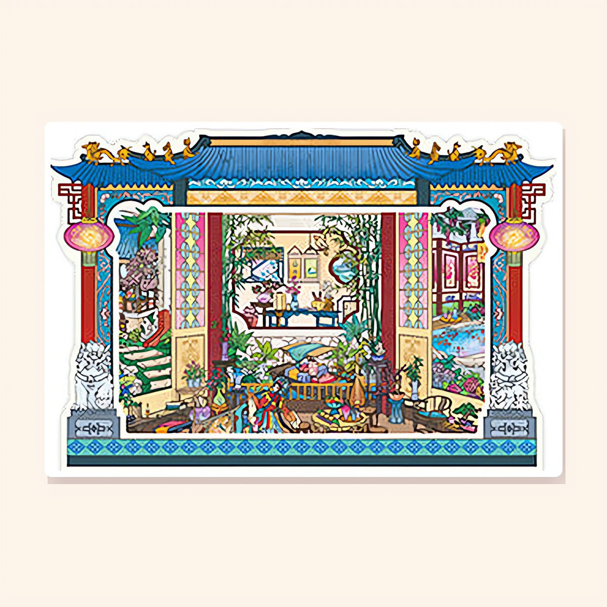 Jade Pavilion Courtyard finished scene, included in Panorama Set: Grand Stages