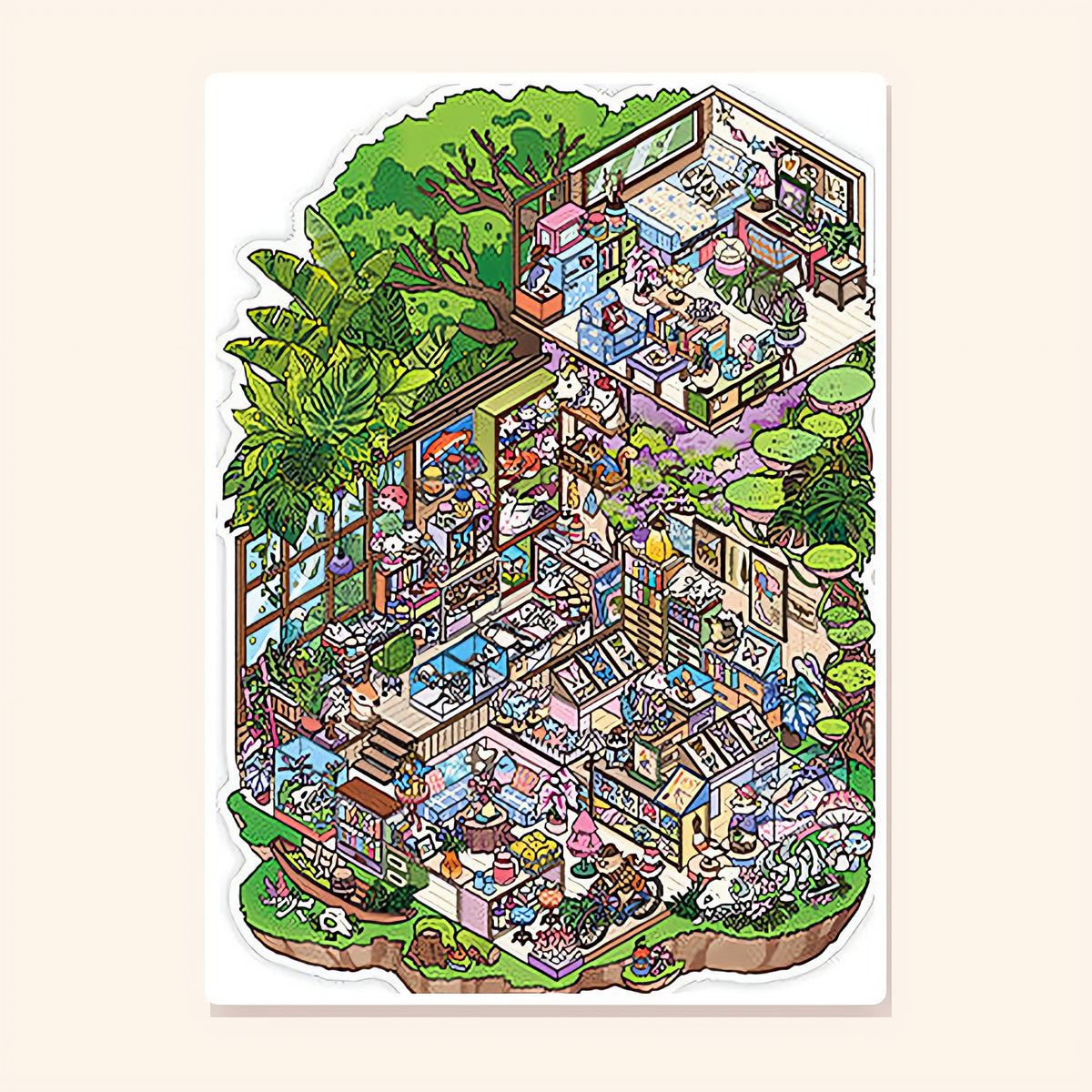 Late Summer Woods finished scene, included in Scene Set: Four Seasons Homes
