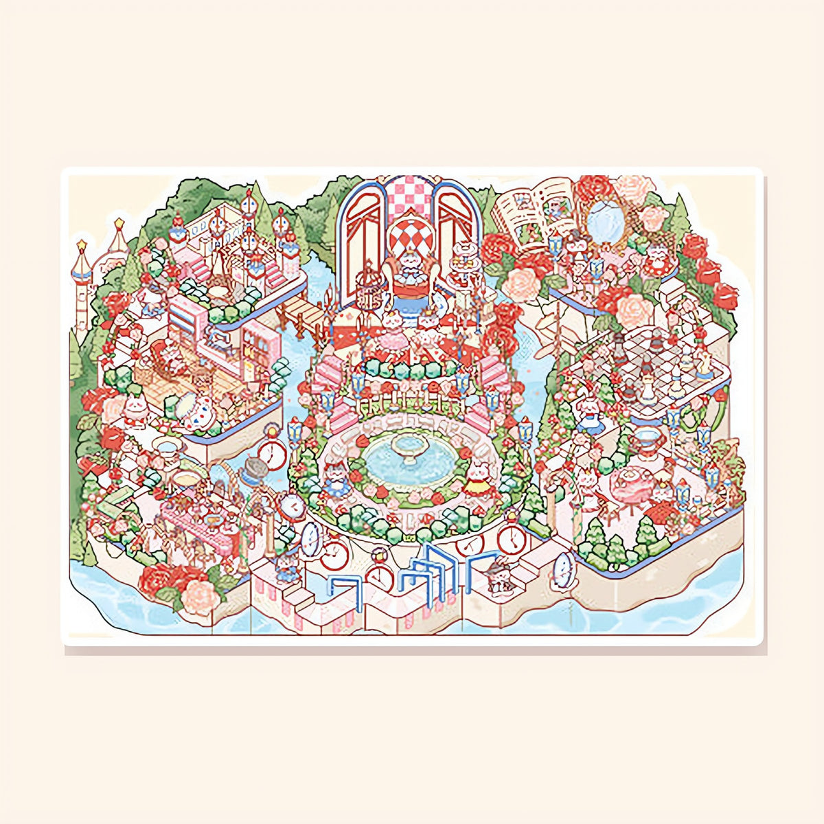Mirror & Rose Garden finished scene, included in Scene Set: Starry Fairy Tales