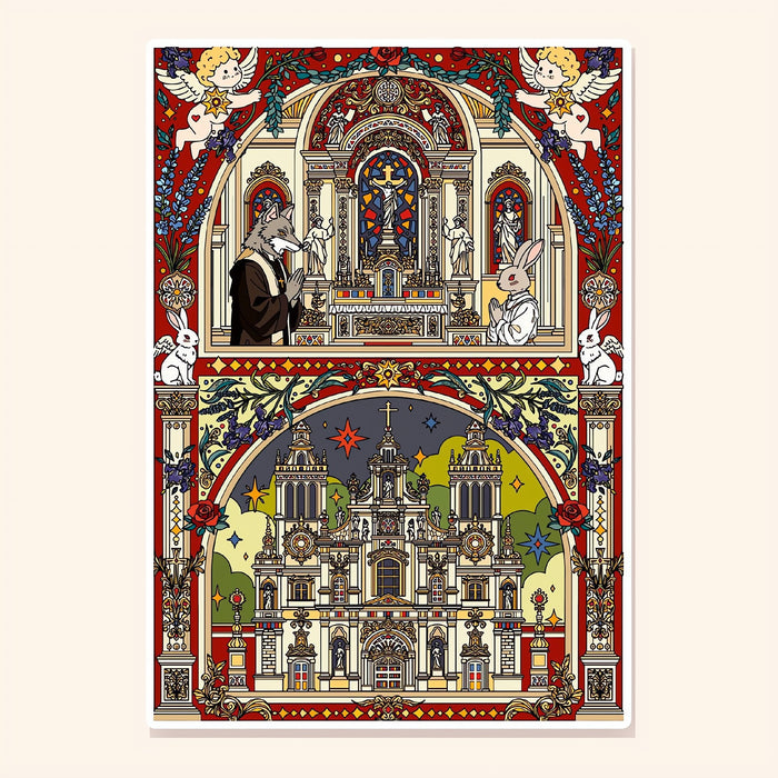 Moonlit Cathedral finished scene, included in Panorama Set: Fairytale Kaleidoscope
