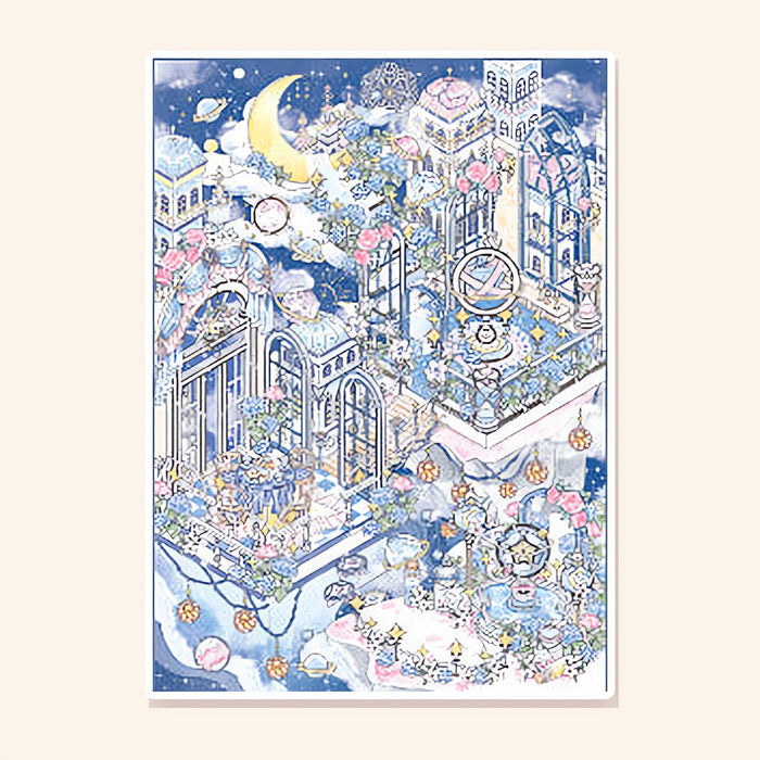 Moonlit Sky Palace finished scene, included in Panorama Set: Silver Starlight