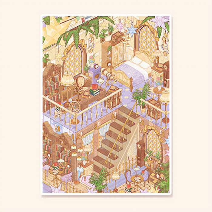 Stargazer's Loft finished scene, included in Panorama Set: Silver Starlight