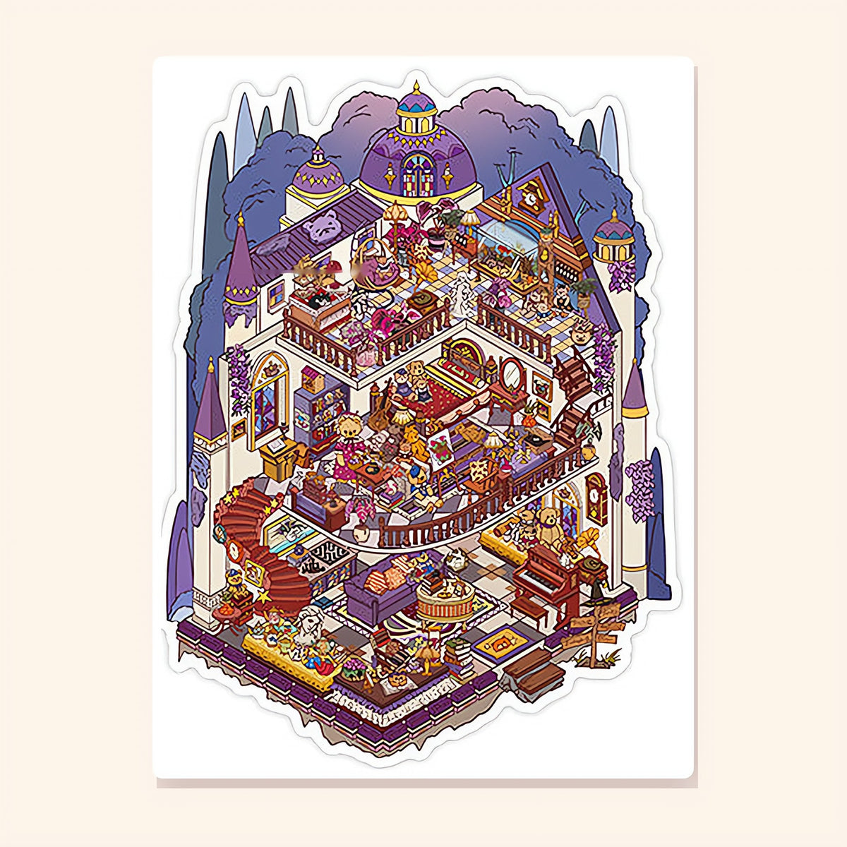 Teddy Bear Castle finished scene, included in Scene Set: Grand Castles