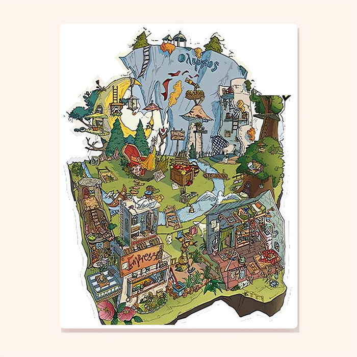 The Empress's Valley finished scene, included in Scene Set: Tarot Houses