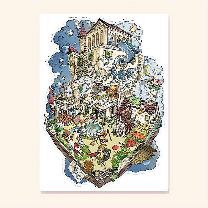 The Fool's Floating Isle finished scene, included in Scene Set: Tarot Houses
