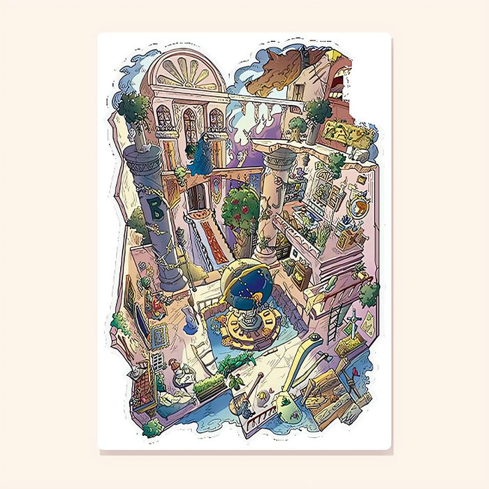 The High Priestess's Court finished scene, included in Scene Set: Tarot Houses