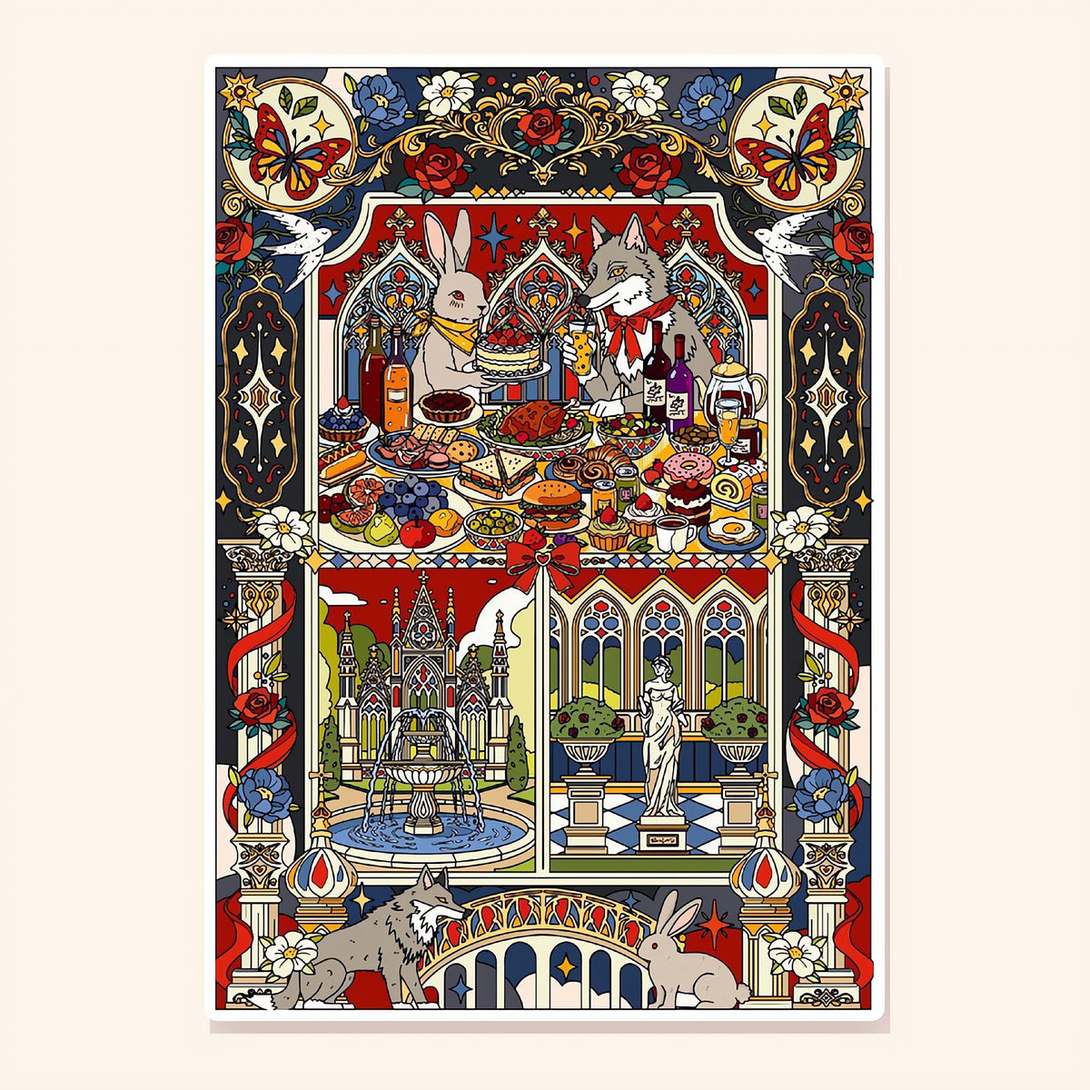 The Last Banquet finished scene, included in Panorama Set: Fairytale Kaleidoscope