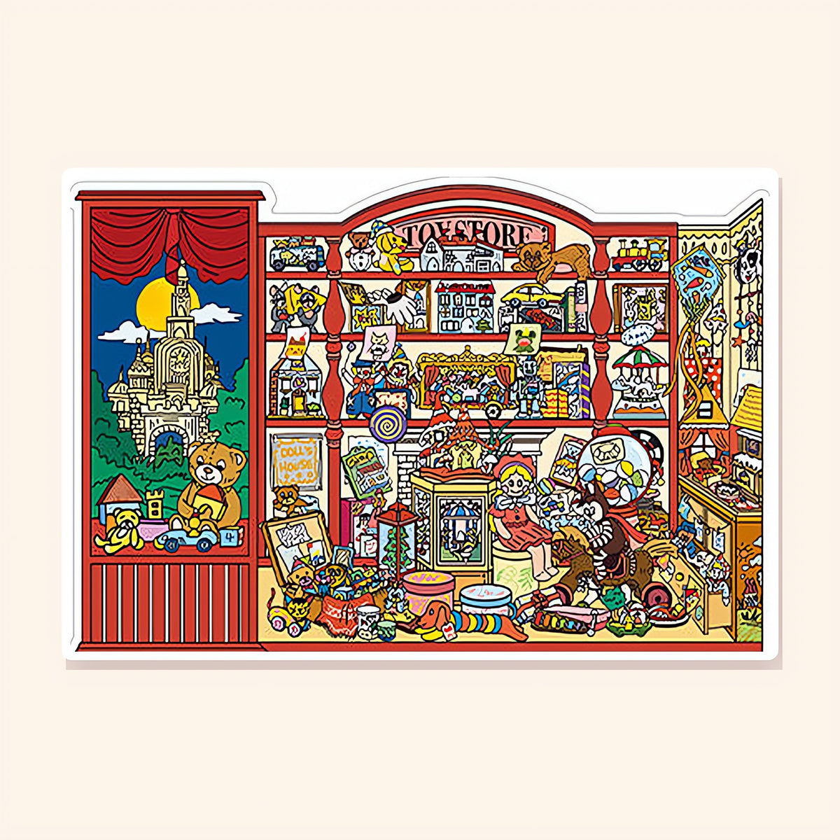 The Toy Parlor finished scene, included in Classic Set: Open Today