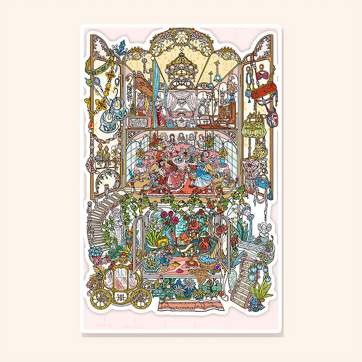 The Vanished Ballroom finished scene, included in Scene Set: Grand Cabinets