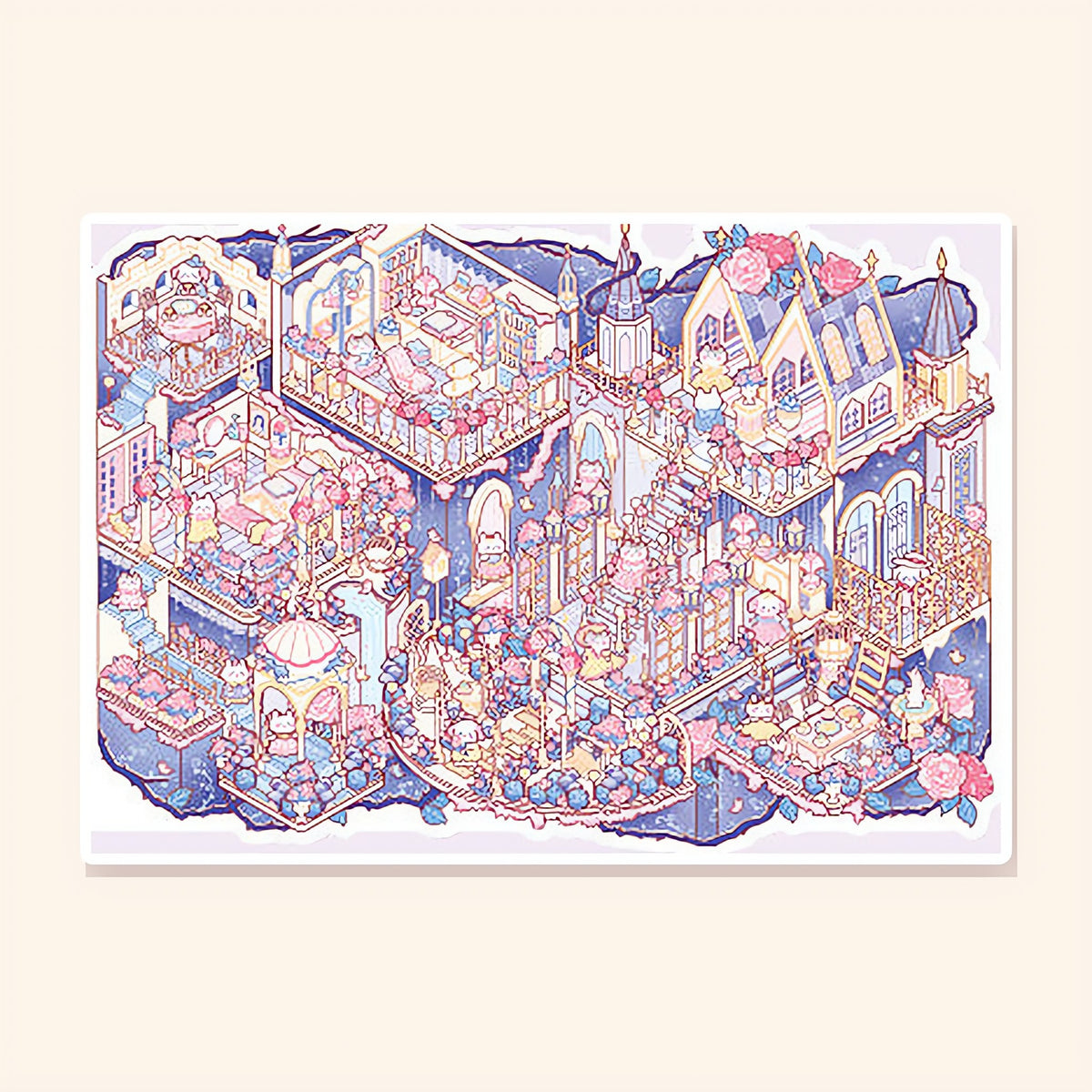 Thorn Rose Castle finished scene, included in Scene Set: Starry Fairy Tales