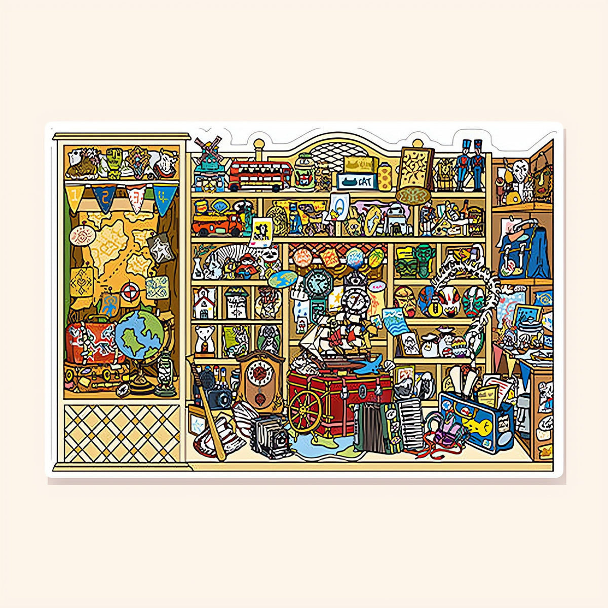 Traveler's Souvenir Shop finished scene, included in Classic Set: Open Today