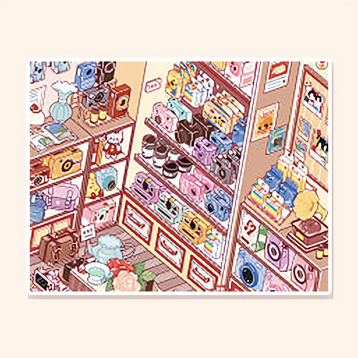 Vintage Camera Shop finished scene, included in Classic Set: Vintage Curio Shops