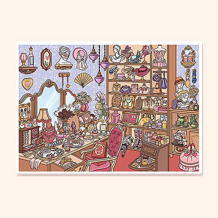 Vintage Dressing Room finished scene, included in Classic Set: Little Corners